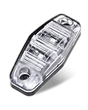 LBRST 6x 2.5"Amber LED Truck Trailer Light Oval Side Fender Marker Lights Waterproof Sealed Surface Mounted Truck Boat Trailer Sealed Mini Trailer Clearance Identifiion Lights