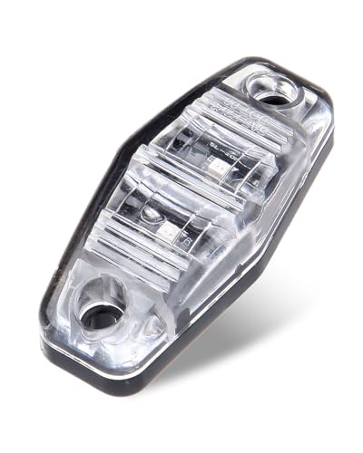 LBRST 6x 2.5"Amber LED Truck Trailer Light Oval Side Fender Marker Lights Waterproof Sealed Surface Mounted Truck Boat Trailer Sealed Mini Trailer Clearance Identifiion Lights