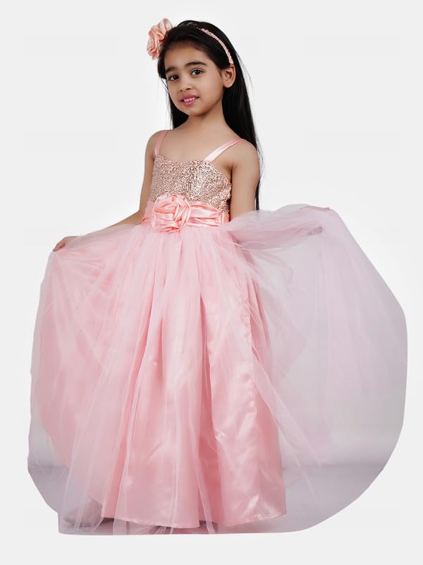 Image of Girl's Synthetic A-Line Maxi Dress
