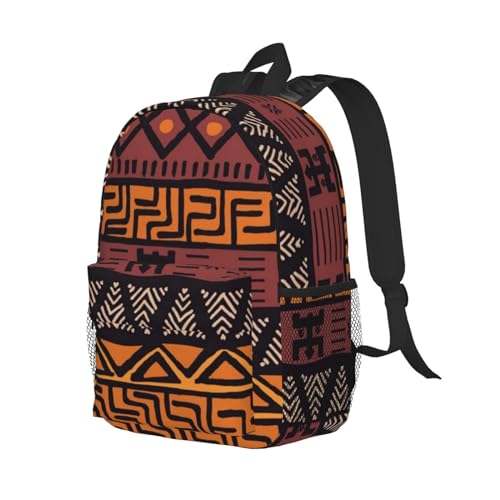 African Tribes Laptop Backpack African Art Backpack Bag With Adjustable Shoulder Straps2