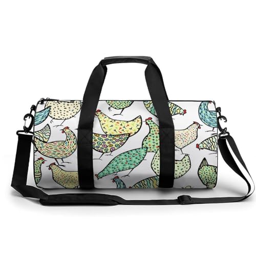 Sac de voyage poule de dessin animé 45cm pour ranger toutes vos affaires