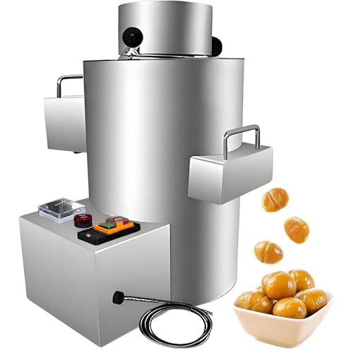 ZYLDDS Machine à éplucher Les châtaignes Commerciale,Eplucheuse de châtaignes, Machine Automatique à éplucher Les châtaignes,Eplucheuse de châtaignes en Acier Inoxydable 12V-10knives