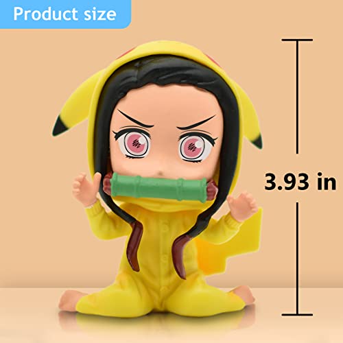 Kdihoi Nezuko Cosplay Action Figure Anime Figure Collection Statue Toy Gift 3.93 Inches #TOP1