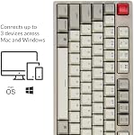 Keychron C2 Full Size Wired Mechanical Keyboard Compatible with Mac, Keychron Brown Switch, 104 Keys ABS Retro Color Keycaps Gaming Keyboard for Windows, USB-C Type-C Braid Cable