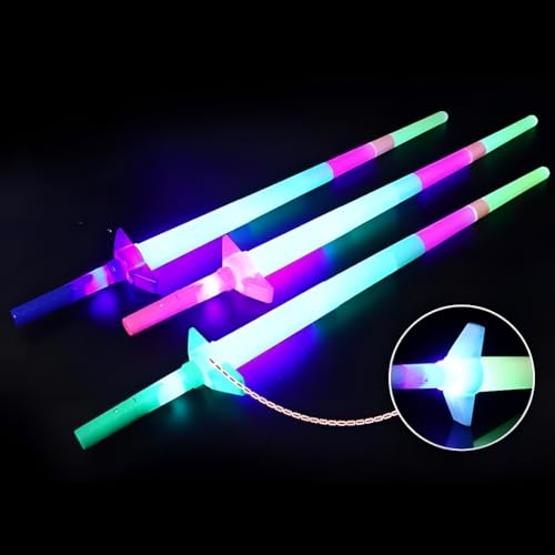 Image of MAPPERZ Sword Design LED Lights, Dark Flashing Sword Stick Light Toys for Kids, LED Talwar Light for Fun, Entertainment, Dancing, Party Boys and Girls Gift (Pack of 1)