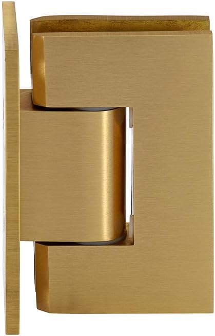 C.R. LAURENCE GEN337SB CRL Satin Brass Geneva 337 Series Adjustable Wall Mount Full Back Plate Hinge