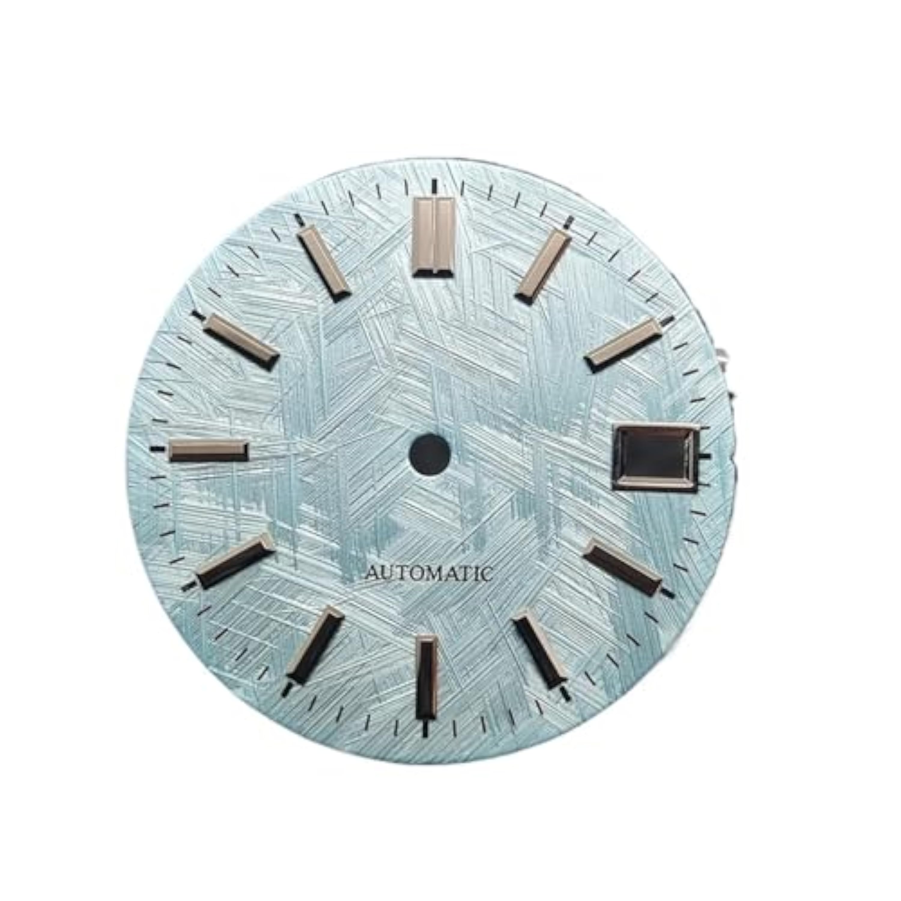 Saharuse Reloj de Pulsera Buceo con Esfera Textura caótica, Accesorios sin Caras Luminosas for Movimiento mecánico NH35 NH36, 28,5mm, 1 ud(Light Gray)