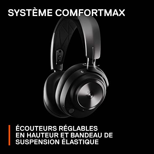 SteelSeries Arctis Nova Pro Wireless X - gaming multi-système- Haut-parleurs magnétiques en néodyme- Réduction de bruit active- Autonomie sans fil illimitée- Mic ClearCast Gen 2- PS5,PC,Switch,Mobile