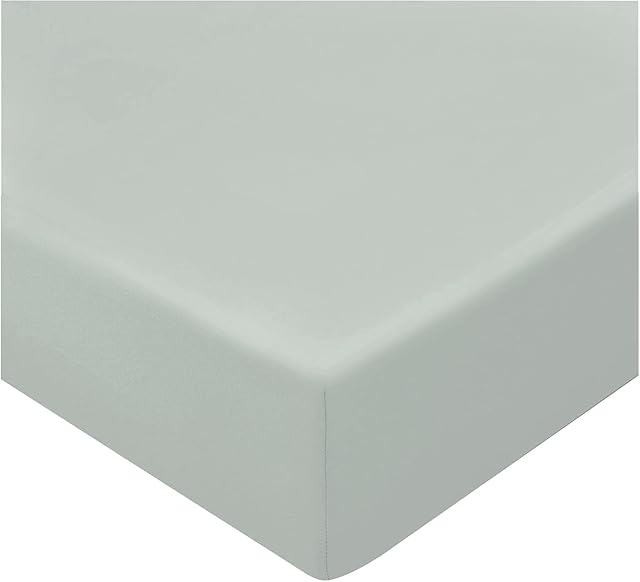 Egyptian Cotton 200 Thread Count Fitted Sheet 4ft Small Double (Small Double, Silver)