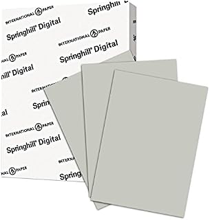 Springhill Gray Colored Cardstock Paper, 67lb Vellum Bristol, 147gsm, 8.5 x 11 card