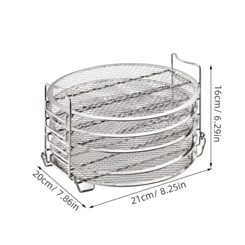 Étagère empilable en acier inoxydable pour friteuse sans huile - 3