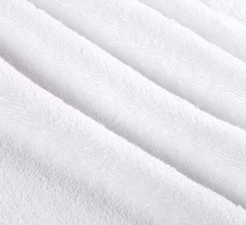 Quera 2 Pack Ocean Hand Towels 100 Percent Cotton Embroidered Premium Luxury Decor Bathroom Decorative Dish Set For Drying, Cleaning, Cooking, 13.7'' X 29.5'', White,Blue #TOP6