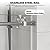 44 in-48 in W x 76 in H Frameless Sliding Shower Door, 5/16 in (8 mm) SGCC Tempered Clear Glass with Easy-to-Clean Coating, Brushed Nickel
