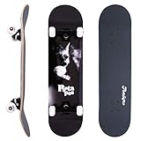 PONTAPES(ポンタペス) スケートボード コンプリート デッキ スケボー ツール/バッグ付き 初心者 完成品 POSKT-4040 フォックス 8×31インチ（大人用）スケボー セット