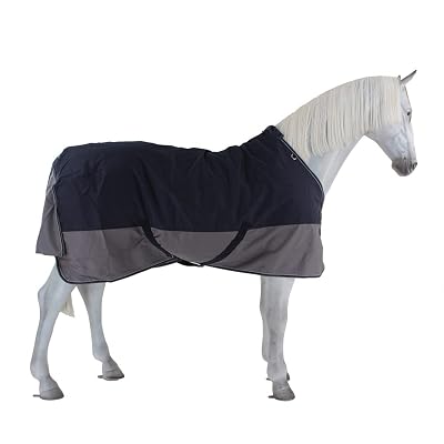 Equitheme Couverture Tyrex 600D - 50G - Couleurs - Marine/Gris, Taille Couvertures - 6.3