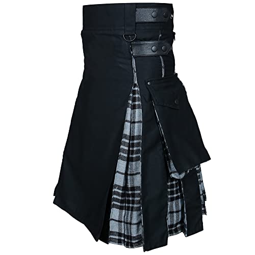 Kilt utilitaire hybride homme fini les pantalons serrés avec lanières en cuir