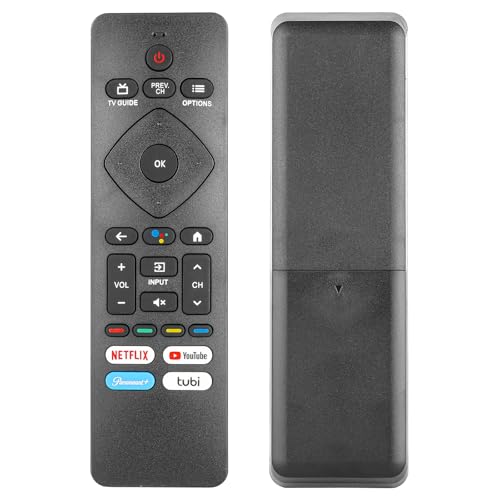 Télécommande vocale compatible Philips Smart TV 55PFL5766/F7D RF439AV06