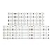 Price comparison product image CARZE LED Backlight Strip 14 Lamp Fit for Samsung 55" TV UE55JU6800 UA55JS7200 UE55JU6800W V5DR_550SCA_R0 V5DR_550SCB_R0 BN96-38481A TV Backlight Strips