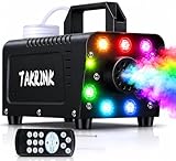 TAKRINK Macchina per Fumo, 900W Macchina della Nebbia con 8 Luci LED RGB, 16 Colori e Tele...