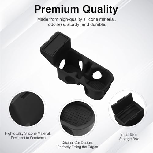 Portavasos de silicona compatible con Jeep Wrangler JL JLU 2018-2025 miniatura 3