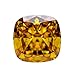 New 2026 Unisex Cubic Zirconia 5A Grade Golden Yellow Color Cushion Shape 4K Crushed Ice Cut Lab Synthetic Cz Gemstones For Women Charrms Jewelry Findings Fashion Trendy Accessories Gift And Men