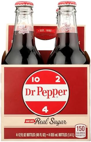 Dr Pepper 4pk 12oz Glass