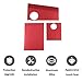 JONKOKO Aluminum Alloy Engine Antifreeze Fuse Box Cover for Chevrolet Corvette C7 2014-2019 Hood Engine Trim Sticker Interior Accessories (Red)