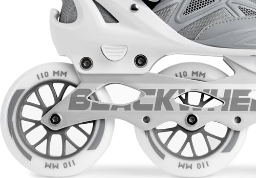 Miniatura 4 de Blackwheels Patines En Línea Transpirables Dynamic, Patines En Línea Para Adolescentes Y Adultos, Patines Para Hombres Y Mujeres, Tamaño De Ruedas 110 Cm, Plantilla 36-39 23,5-25,2 Cm , Gris