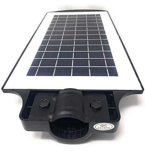 Lampadaire LED 60W solaire avec capteur de crépuscule et télécommande | Pack de 4 - 6