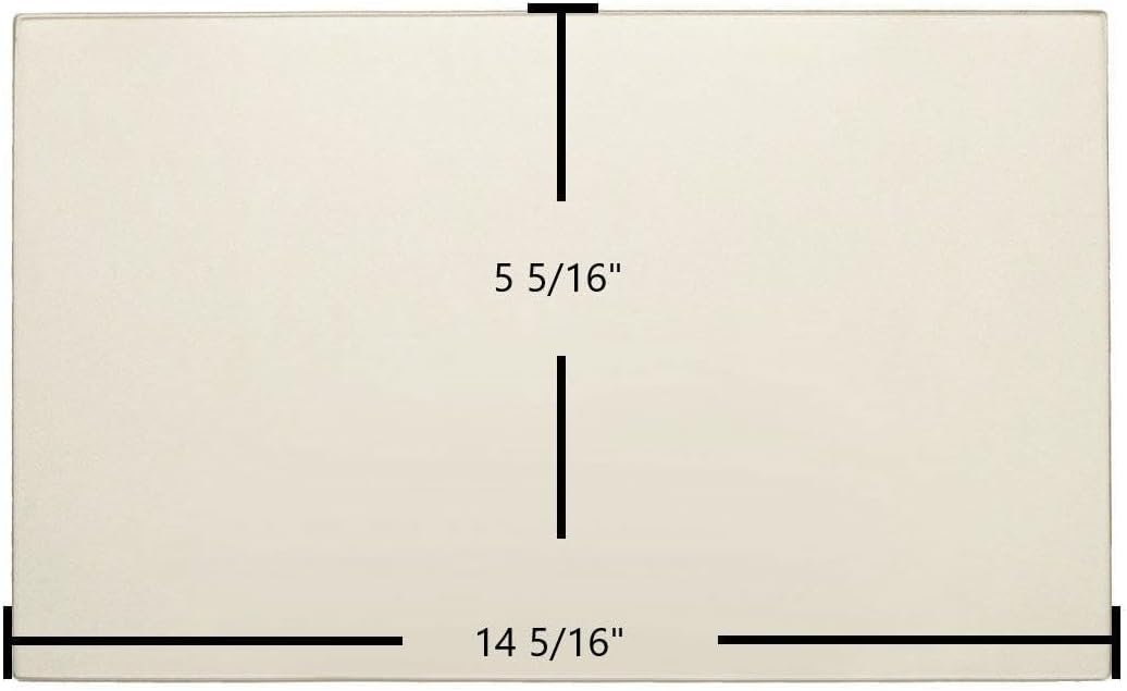 Dovre 2000 Standard Large, 2700 GLS Ceramic Glass Panel – 14 5/16" x 5 5/16" Replacement
