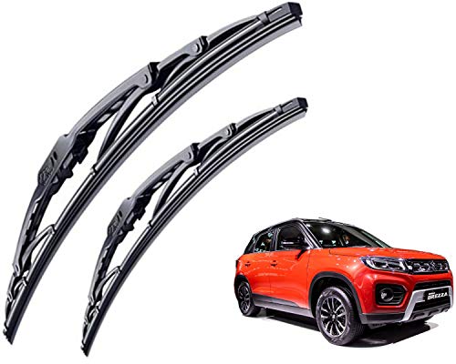 Image of WolkomHome High Performance OE Car Wiper Blade Replacement set of 2 Pc Right 24 inch Left 17 inch for Maruti Suzuki Vitara Brezza 2020