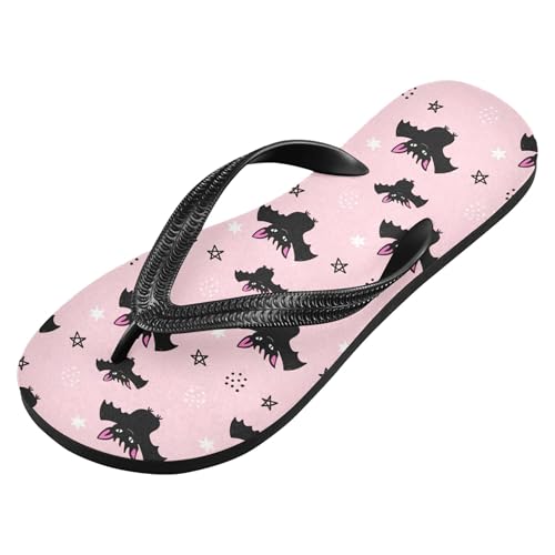 Burbuja Black Bats Flip Flops for Women Men, Soft Thong Sandals Rubber Slippers for Pool Beach Essentials2