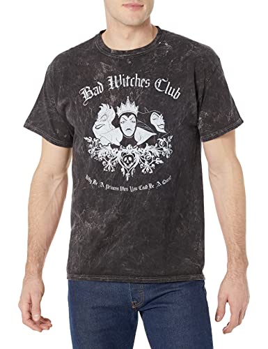 T-shirt Disney Villains effet délavé avec grand motif imprimé