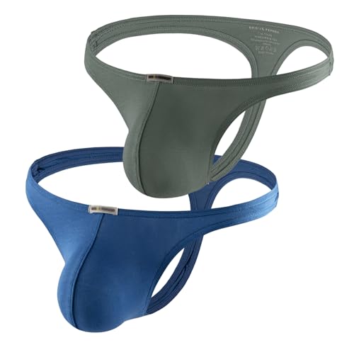 Men's 5-Pack Low Rise G-Strings & Thong Breathable Modal Underwear 2-Pack - Main Image