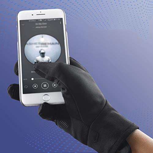 CLISPEED Luvas de Tela Sensível ATque Luvas de InvernHmens Mulheres Gel de Sile Antiderrapante Luvas