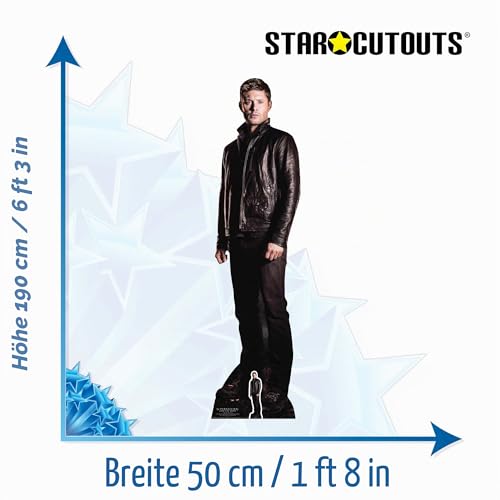 Star Einbauöffnungen Dean Winchester Hunter Supernatural Life Größe Pappe mit Mini Tisch Top, Multi Farbe