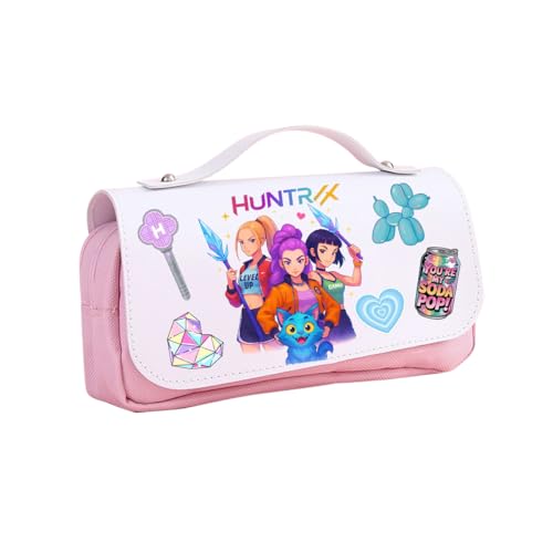 UBBY Demon Hunters - Estuche de Doble Capa con Cremallera, 20 x 10 x 9 cm, Estuche...