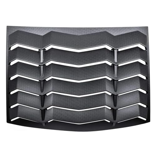 Rear Window Louvers Windshield Sun Shade Cover GT Lambo Style ABS Compatible for Ford Mustang 2005-2014 Custom Fit (Matte Black)
