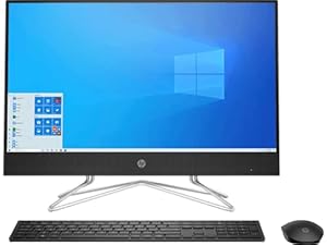 HP AlO 11th Gen Intel Core i3 60.5 cm (23.8-inch) FHD All-in-One Desktop (8GB/1TB HDD/M.2 Slot/Windows 10/MS Office 2019/Wireless Keyboard & Mouse/Jet Black), 24-df1668in