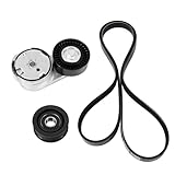 Kozlira Engine Drive Belt Tensioner Idler Pulley Serpentine Belt Drive Component Kit Fit for Chrysler 200/Town & Country, Dodge Avenger/Grand Caravan/Journey, Ram C/V, 2011-2019#Replace 90K-39282D