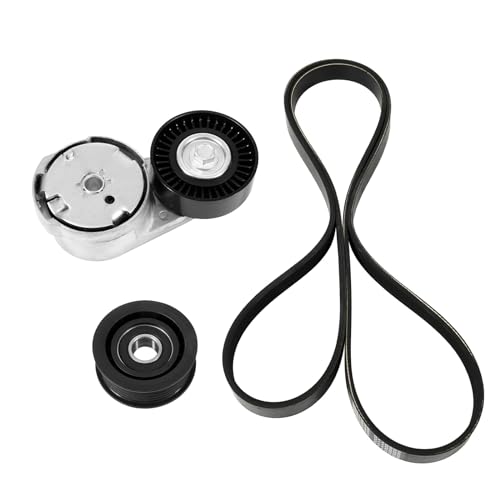 Kozlira Engine Drive Belt Tensioner Idler Pulley Serpentine Belt Drive Kit Fit for Chrysler 200 Town & Country Dodge Avenger Grand Caravan Journey 3.6L V6 2011-2019 - Replace 90K-39282D