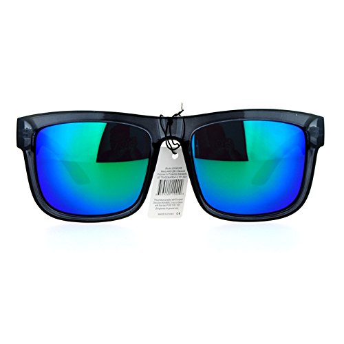 Image of Kush Mens Neon Pop Horn Rim Sport Horned Sunglasses