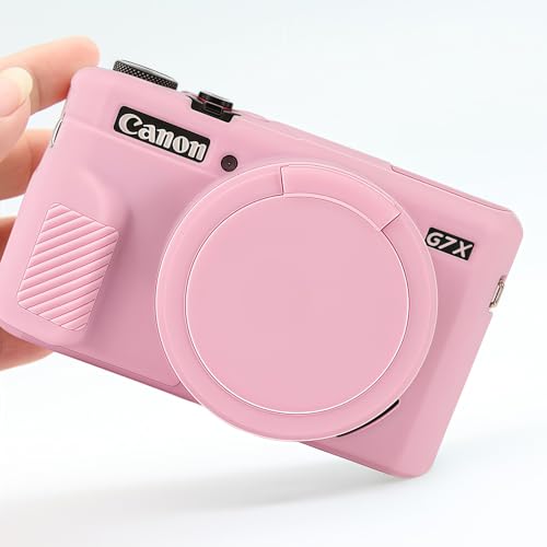 Funda para Canon Powershot G7X Mark II en silicona rosa miniatura 6