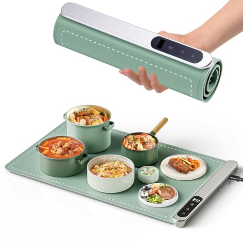 Food Warming Mat, Vyvox Upgrade Electric Warming Tray (3rd Generation,