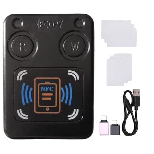 Paaruter Lector de Tarjetas con Chip Inteligente RFID NFC, Copiadora + 3 Tarjetas CUID/UID IC, 13,56 MHz, ID 125 K, 250 K, 375 K, Clonador de Token RFID