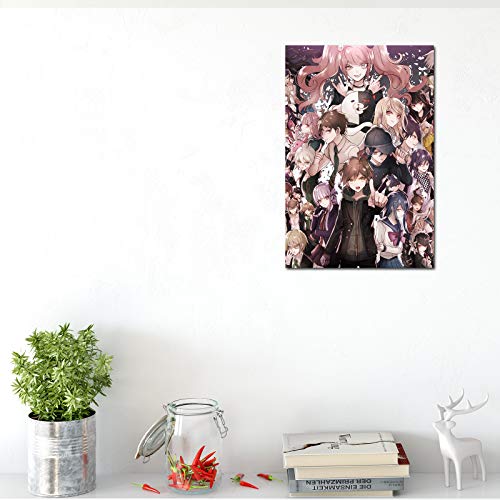 Danganronpa Poster Makoto Naegi Manga Muur Canvas Kunst Decoratieve Schilderijen voor Tienerkamer - Image 3