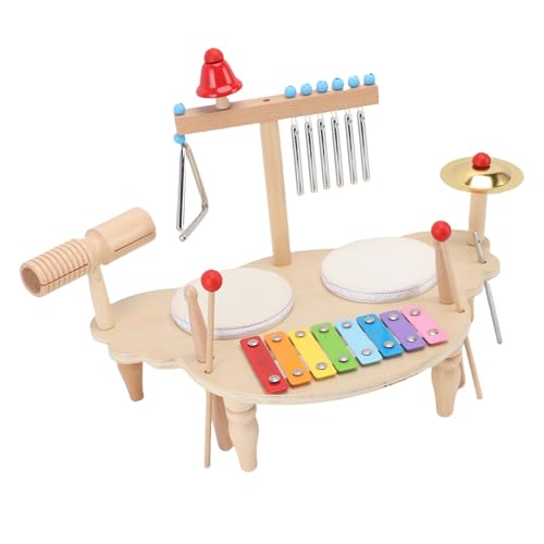 Juego de percusión de madera para bebés que buscan explorar sonidos de forma segura 5