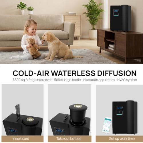 Difusor aromático eléctrico Kevinleo 500ml con Bluetooth miniatura 2