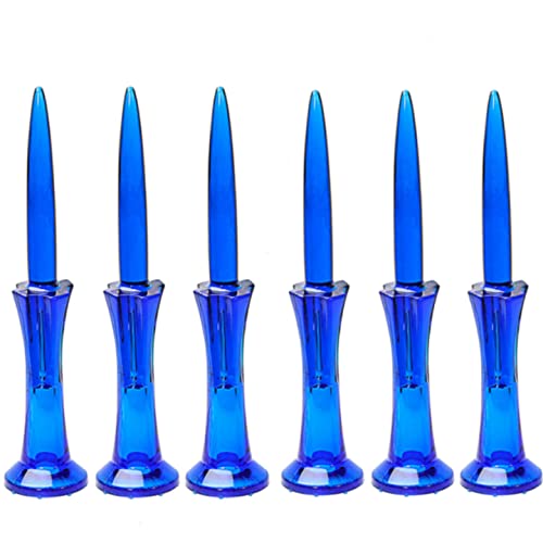 FAYHIJUN Golf Tees Kunststoff Castle Tee 80mm /3.14 in Step Down Golftees 50er Set professionelle Höhenkontrolle Aktualisierung (Blau-50 Stück) Cover