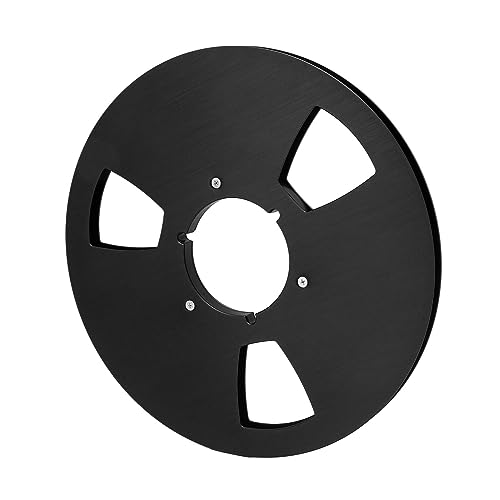 1/4 Zoll 10,5 Zoll Leere Bandspule - Schwarze 3-Loch-Aufwickelspule für Tonbandgeräte mit Verbesserter Klangwiedergabe